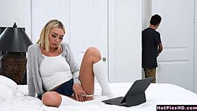 stepsis and i got horny and curious so we fucked hard creampie ending up super hot