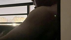 blowjob on hotel balcony roommate amateur couple deepthroat nysdel