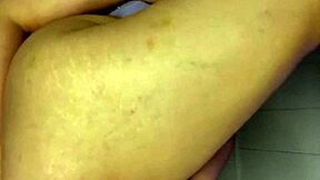 BBW Double Penetrated by Cock and Dildo in Leather Leggings