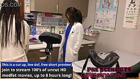 Perverted Podiatrist Alix Avery Gives Footjob Domination in Latex