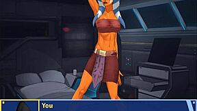 hey, check out this orange trainer 7 dancing around with some boob groping moves in a fun session