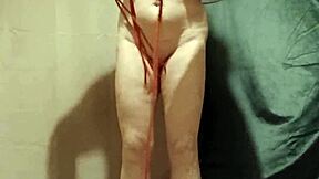 french housewife maid in autobondage flashes tits and pussy for humiliation