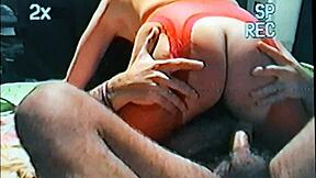 First time grabbing that redhead's big ass in leggings