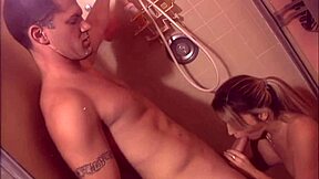 smooth blonde amy lifts her tank for alex to eye her perky tits close