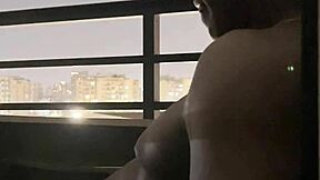 blowjob on hotel balcony roommate amateur couple deepthroat nysdel