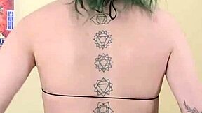 hey, kit summers rocks that tight black bodysuit gothic miniskirt look...