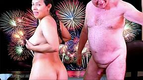 Agarabas' Gaping Pussy Explodes in Creampie Fireworks