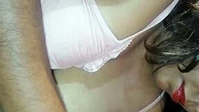 Indian Stepmom's Seductive Handjob Milks Son's Load Perfectly