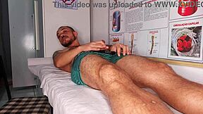 nurse catches my huge erection and decides to handle it her special way