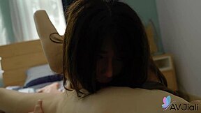 long haired chinese ranako bends over for boyfriend's cock in cowgirl and doggystyle
