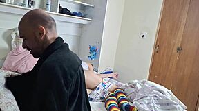 i sneaked into stepdaughter's bed fucked her creamy deep