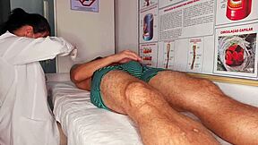 nurse catches my huge erection and decides to handle it her special way