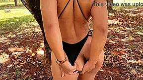 i love flashing my big ass and tits outdoors then taking that monster cock up my ass luna oliveira style