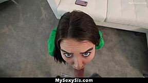 stepsister's Seductive Gaze Makes Stepbrother Pound Her Hard - MySexySis Fantasy