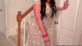 american milf katrina strips pantyhose slowly craving intense solo relief