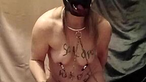 Humiliated french housewife godage bends over for anal doggystyle spanking and toy filth