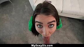 stepsister's Seductive Gaze Makes Stepbrother Pound Her Hard - MySexySis Fantasy