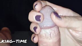 Watch this 30-minute foreskin edging compilation with milk and handjobs