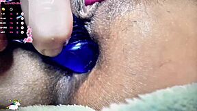 Chilena milf webcam solo fingers hairy pussy and ass with lovense toy control