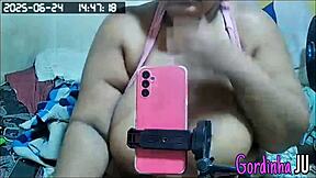 bbw stepdaughter caught masturbating huge tits for boyfriend on hidden cam