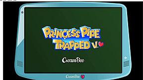 i'm princess peach tanned and trapped in double pipe penetration