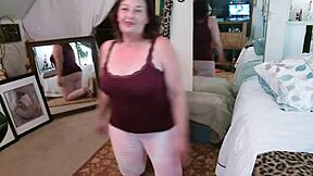 Watching dawnskye1962 encourage timmie to jerk off his cock