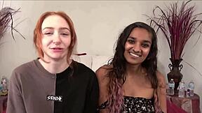 hot latina mama and sexy college girl ride sybian before big black cock pounds tight pussies