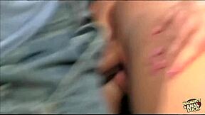 guy roughly fucks sasha knox cums on pretty face
