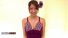 shaved japanese big tits babe teases with handjob to intense climax