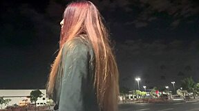hey, ever caught an italian milf like artemisia smoking outdoors in la at night?