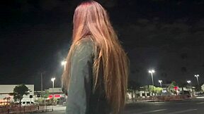 hey, ever caught an italian milf like artemisia smoking outdoors in la at night?