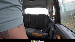 Cute American Guy Fucked in Fake Taxi Big Cock Cumshot Curvy Boobs POV