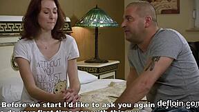 i spread my tight hairless vagina wide losing virginity in group defloration