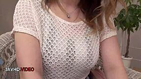 kinky busty mature asian lady savors her intense creampie finish