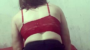 Crossdressing Prostitute Carolcross Lifts Miniskirt for Ass Play