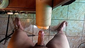 hey pounding this fuck doll vagina till i cum all over it