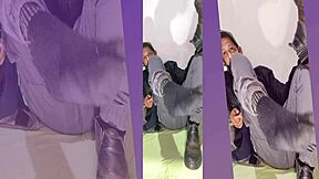 Fresh homemade ass play in boots socks and shoes update