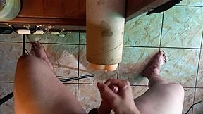 hey pounding this fuck doll vagina till i cum all over it