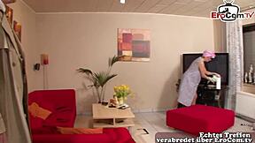 ugly german granny with glasses gets her old pussy pounded hard