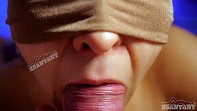 mmm mouthful of cum... juicy wet blowjob closeup from xsanyany, yesss!