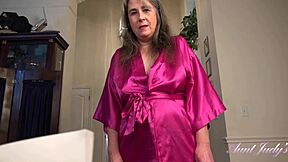 your busty full-bush aunt judy step-mom strokes your cock pov taboo