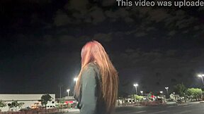 hey, ever caught an italian milf like artemisia smoking outdoors in la at night?