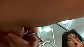 Mariana Sato owns public bathroom missionary anal!