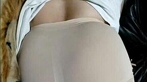 staying over at doña mary's sneaking in at night bending her big ass over doggystyle gym milf