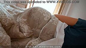 Step mom dreams of step son fucking creampie pregnant rough share bed vacation big ass tits!