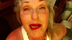 oh dawnskye1962's huge natural tits and ass shake wildly in panty parade flashing frenzy