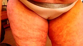 oh dawnskye1962's huge natural tits and ass shake wildly in panty parade flashing frenzy