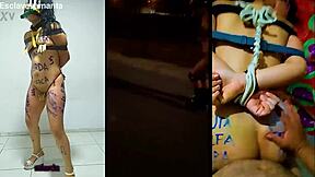 Training slut Samanta with rough tied-up pounding