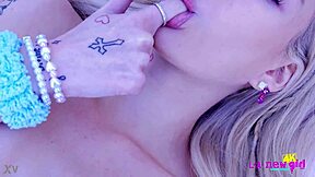 super cute blonde strips naked close up on casting sofa 😍🔥