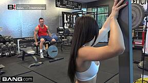 ariana marie picks up stranger at gym for blowjob fucking and facial cumshot